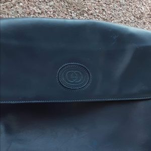 Vintage GUCCI lace up leather bag